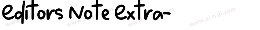 Editors Note Extra字体转换